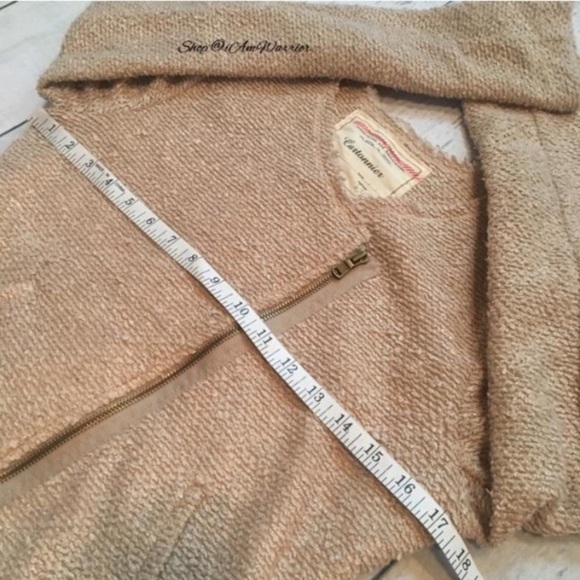 Anthropologie Cartonnier spring tan boucle moto jacket *shop@iamwarrior - Picture 9 of 11
